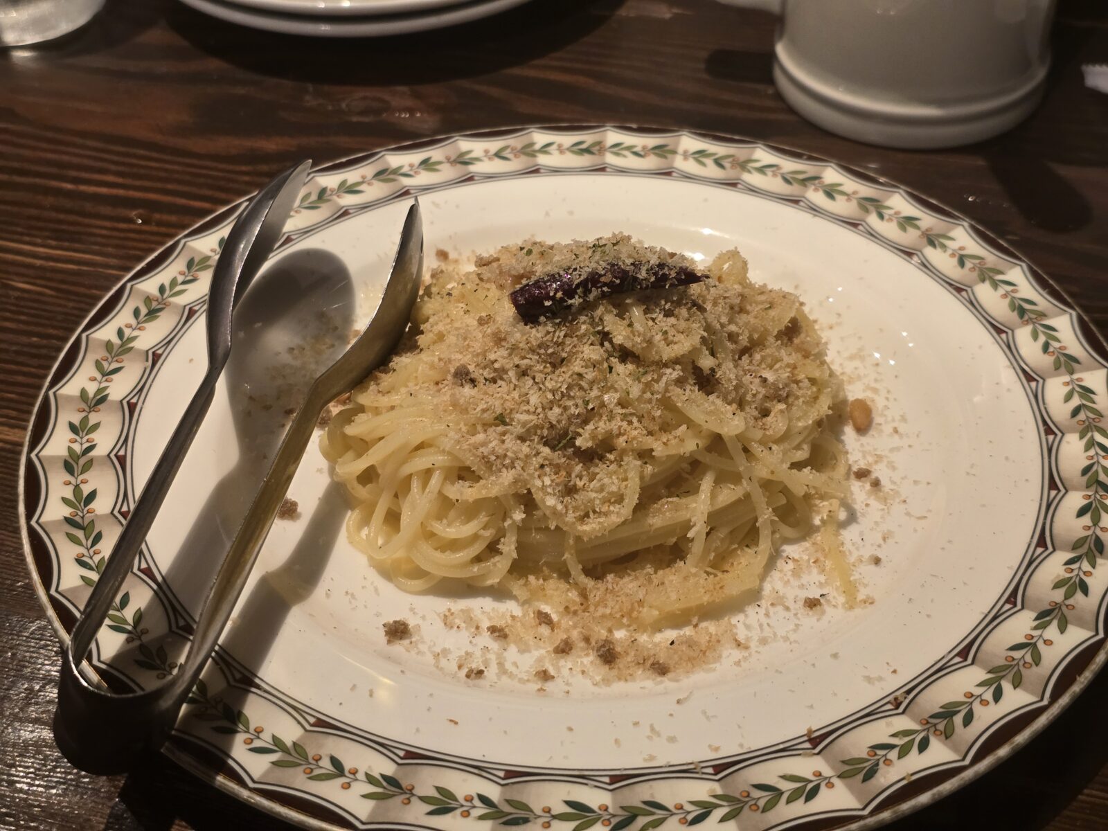 Sicilian-style pepperoncino pasta with garlic and chili