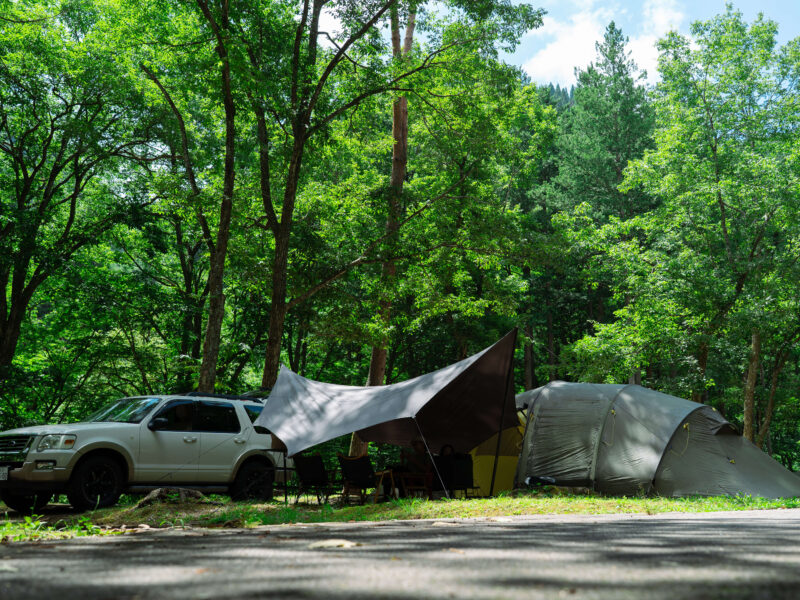 camping set up