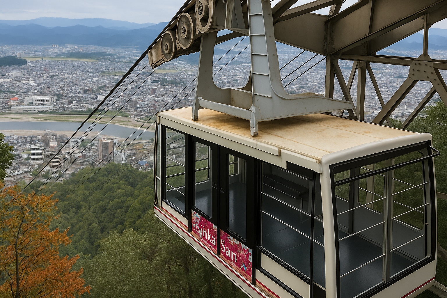 image of gifu castle ropeway